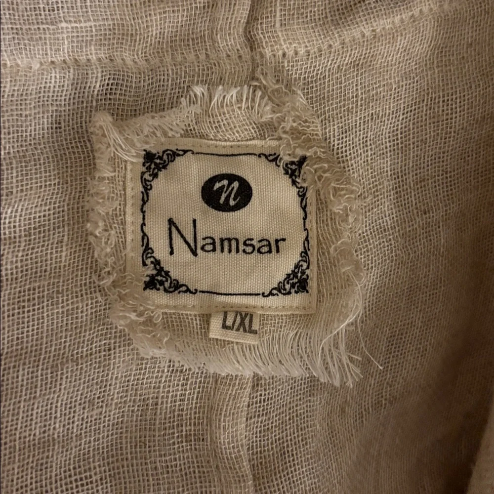 Elegant Cream Long Duster GUC SIZE L/XL - Picture 6 of 6